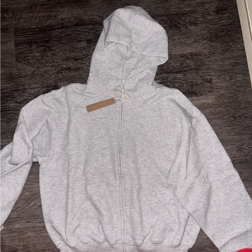 SKIMS Light Gray Hoodie